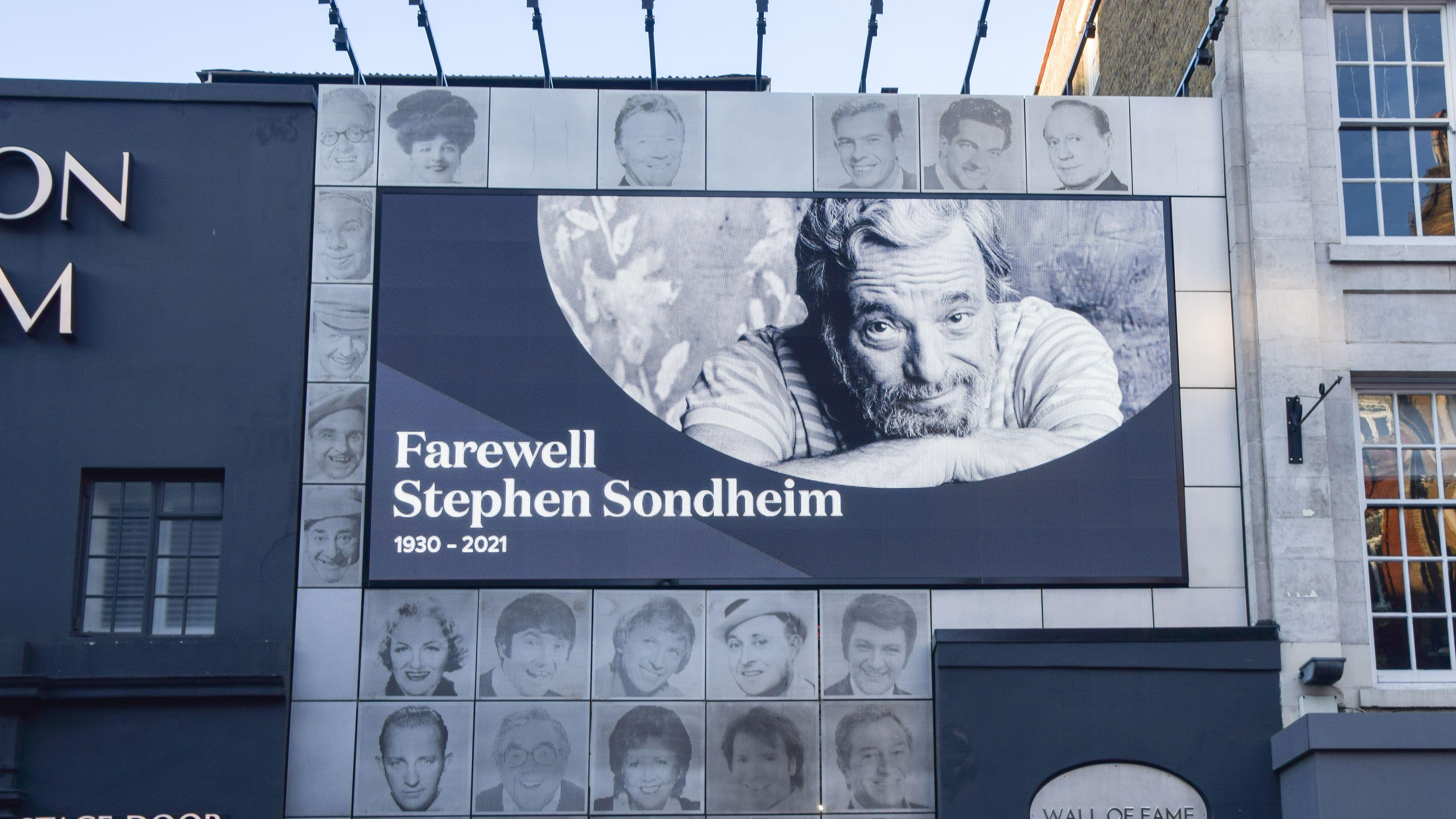 West End Theatres To Dim Lights In Tribute To Stephen Sondheim